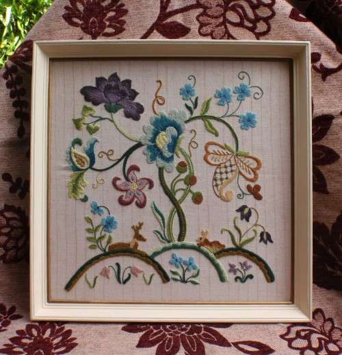 Tapestries & Embroideries Vintage embroidery beautiful needlecraft
